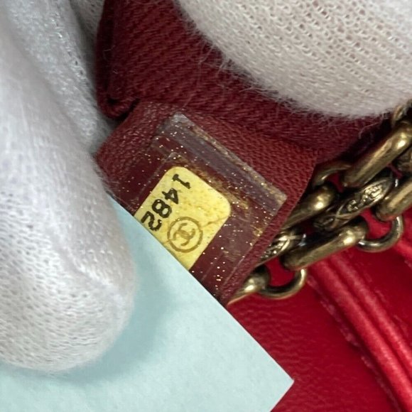 CHANEL CC CC Mark Matelasse Quilted Mini Boston Bag Double Chain Shoulder Bag - Picture 2 of 16